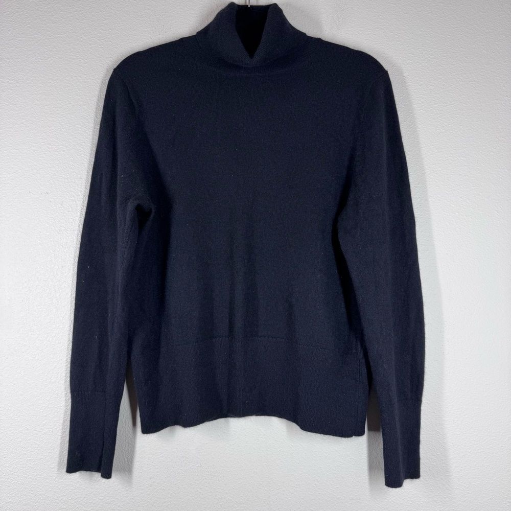 Banana Republic 100% Cashmere Turtleneck Sweater Black Classic Women’s Large
